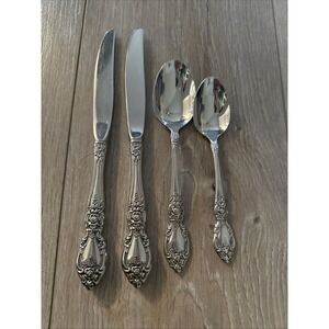 4‎ PCs Oneida Wordsworth Stainless Glossy USA Silverware Flatware Lot